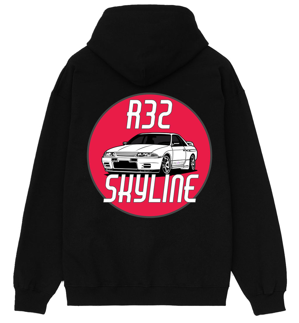 Nissan Skyline R32 Retro Hoodie - Adult