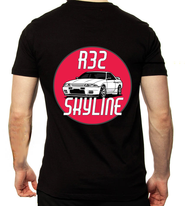 Nissan Skyline R32 Retro T Shirt - Adult